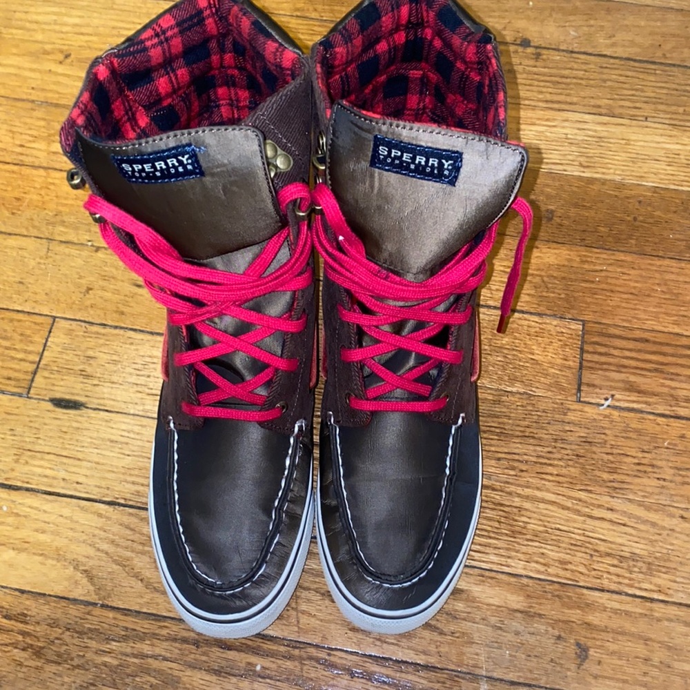 Sperry Top- Sider Acklins Olive Nylon High Top Size 10